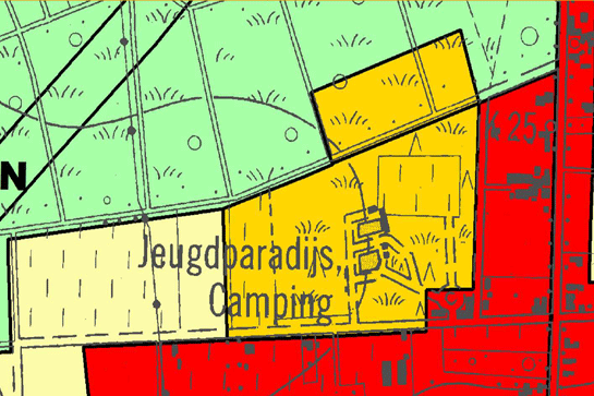 Hippisch centrum, Leemkuilstraat 21 in Oudsbergen (Jeugdparadijs Camping)
