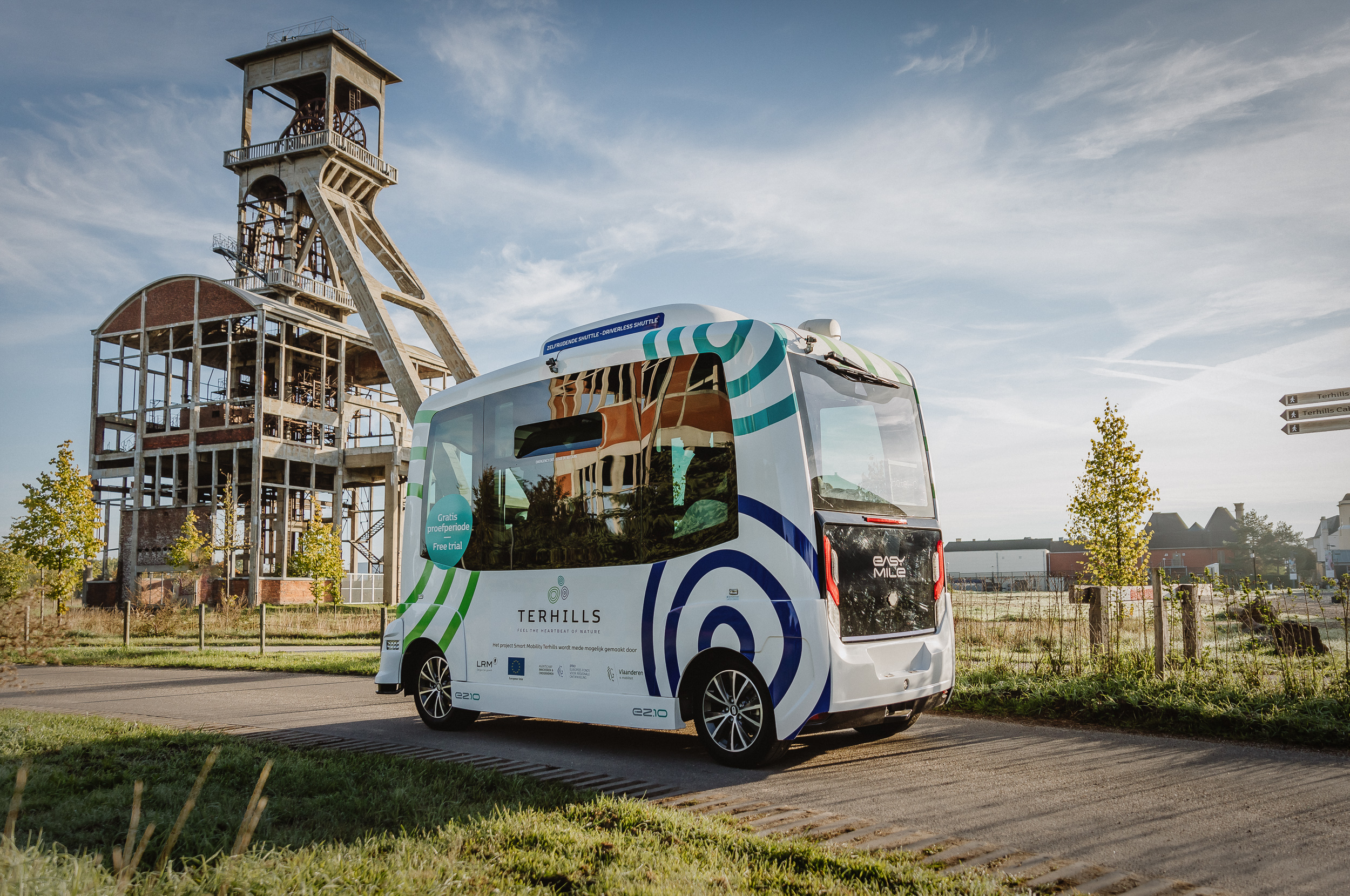 zelfrijdende shuttle op Terhills