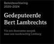Gedeputeerde Lambrechts - Beleid 2020-2024